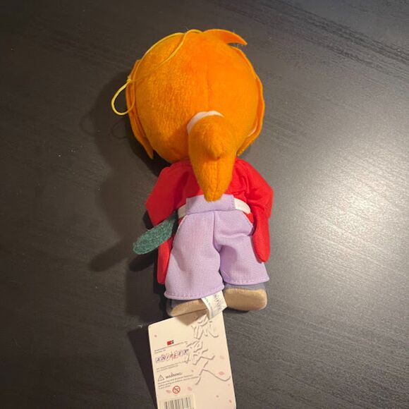 Ruronni Kenshin 8" Aniplex Plush Red Anime EUC Doll Toy Watsuki Shueisha Fuji TV - Picture 4 of 5